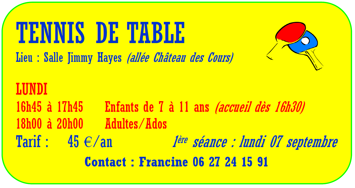 Tennis de table